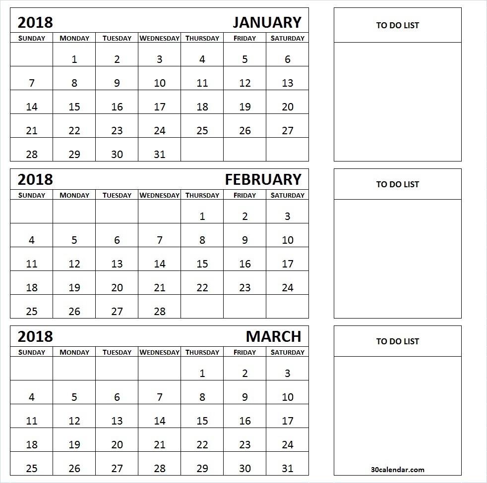 Fresh Printable Three Month Calendar Free Printable Calendar Monthly