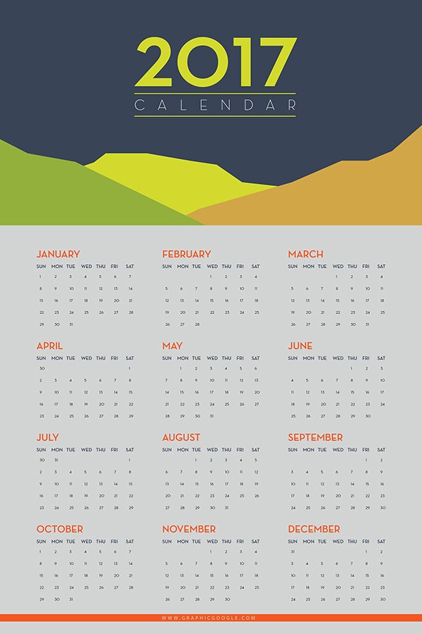 30 wall desk calendar designs 2017 ideas