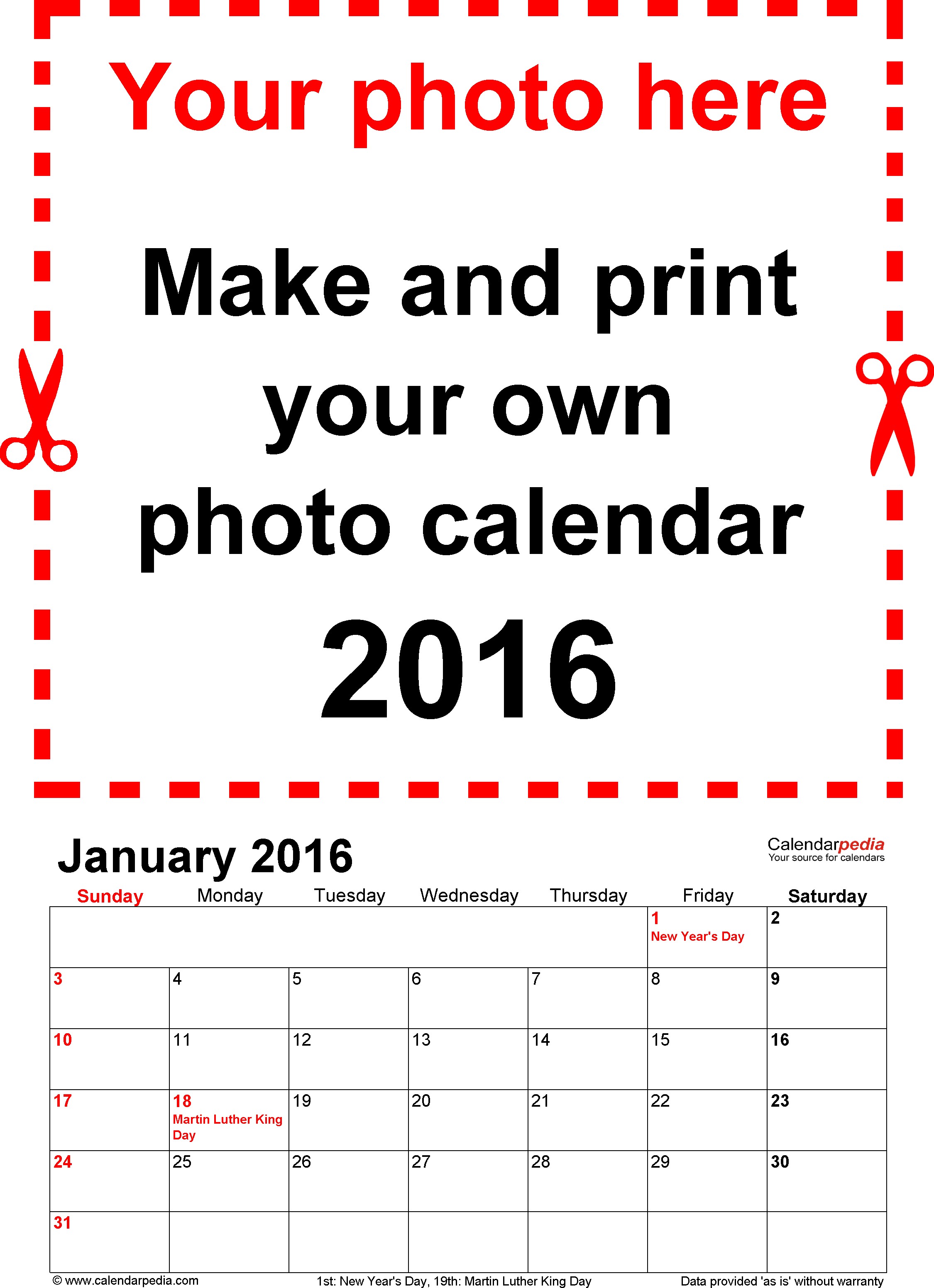 photo calendar 2016 word templates