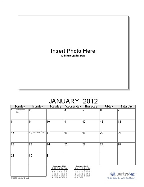 photo calendar