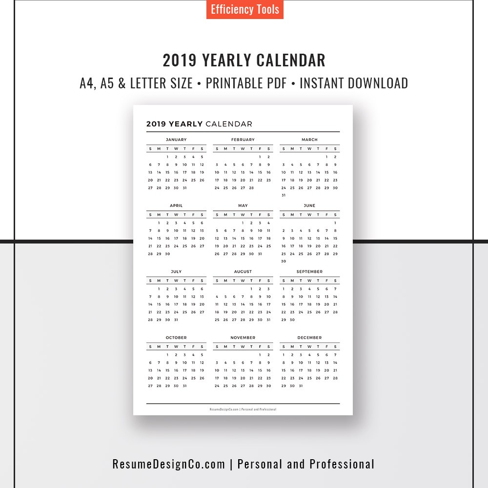 planner refills 2018 2019 yearly calendar a4 a5 letter