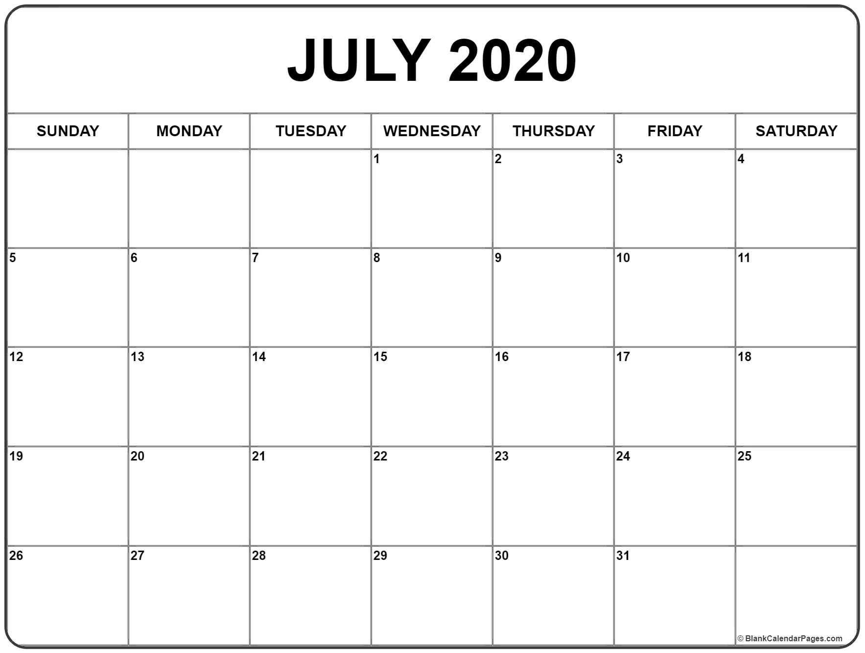 CAL=July 2020 calendar