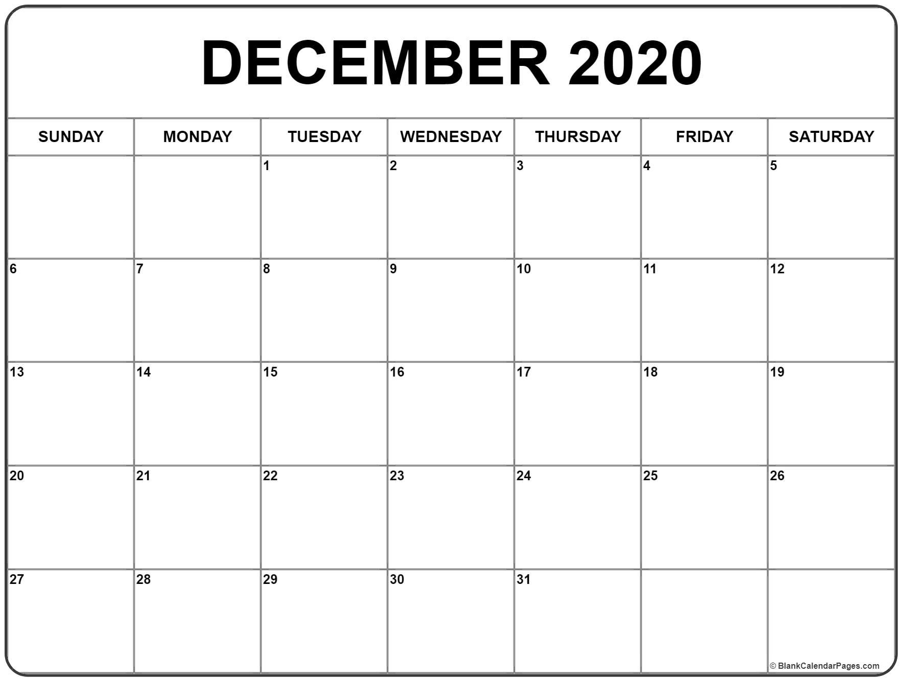 CAL=December 2020 calendar