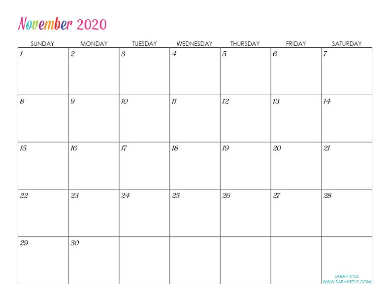 custom editable 2020 free printable calendars