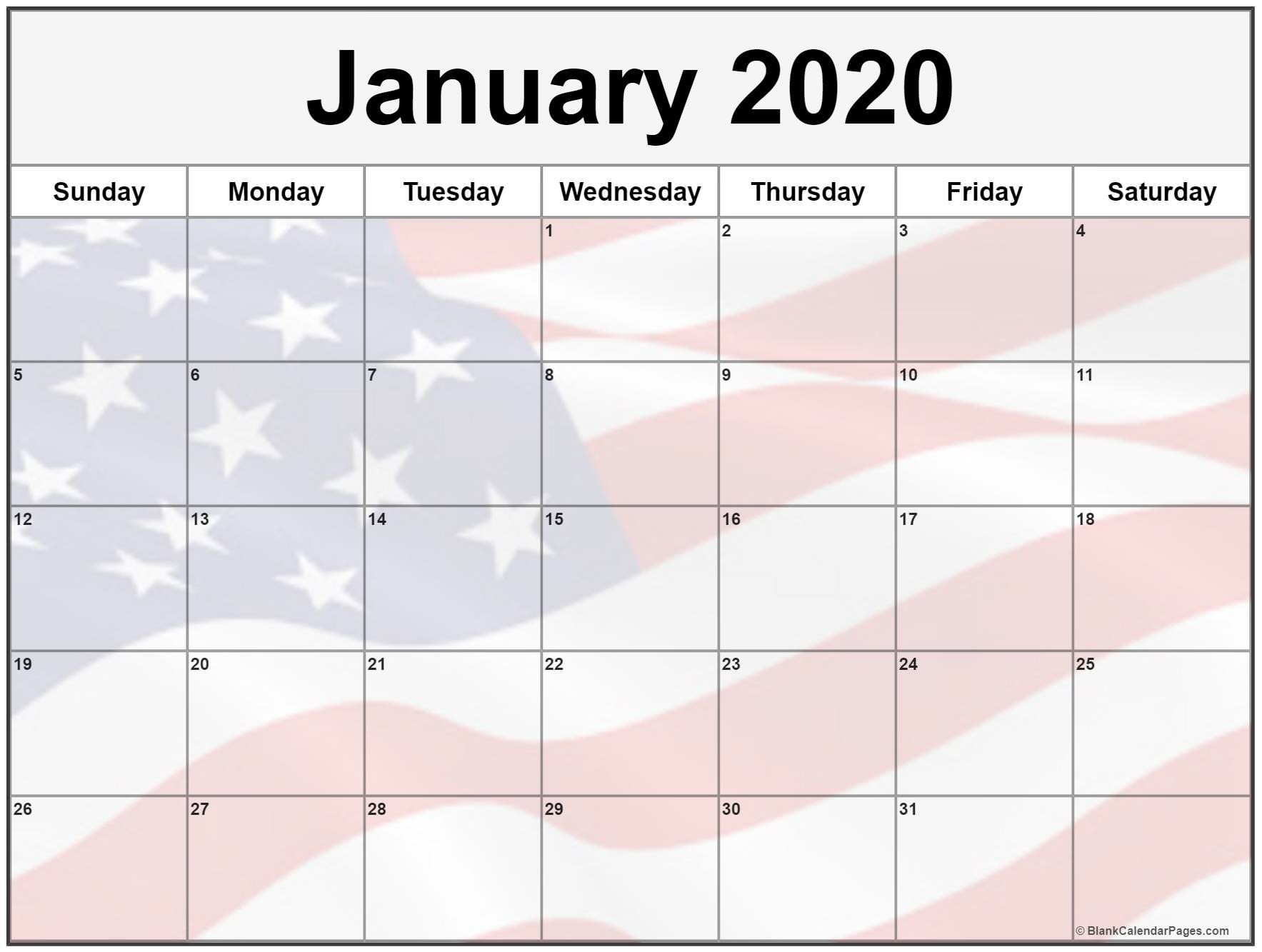 CAL=January 2020 calendar