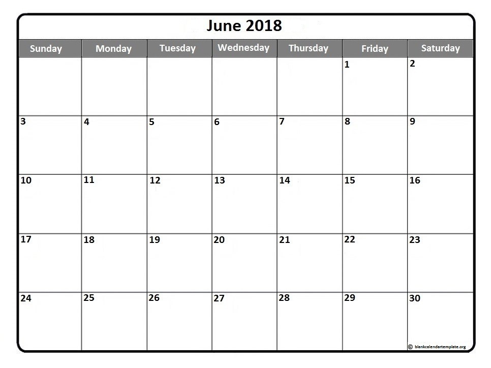 CAL=June 2018 calendar