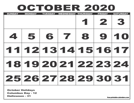 2020 calendar style 6