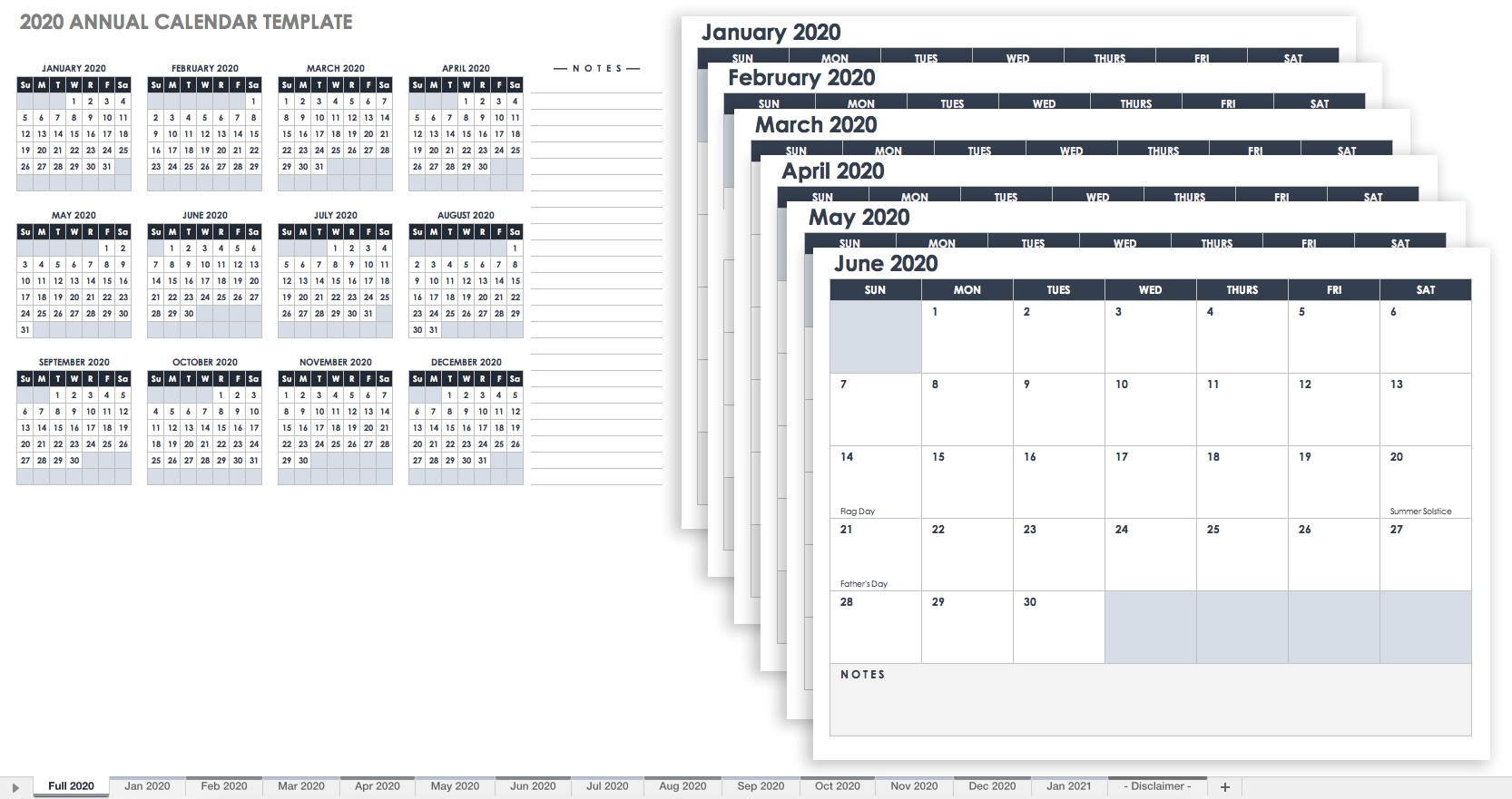 free excel calendar templates