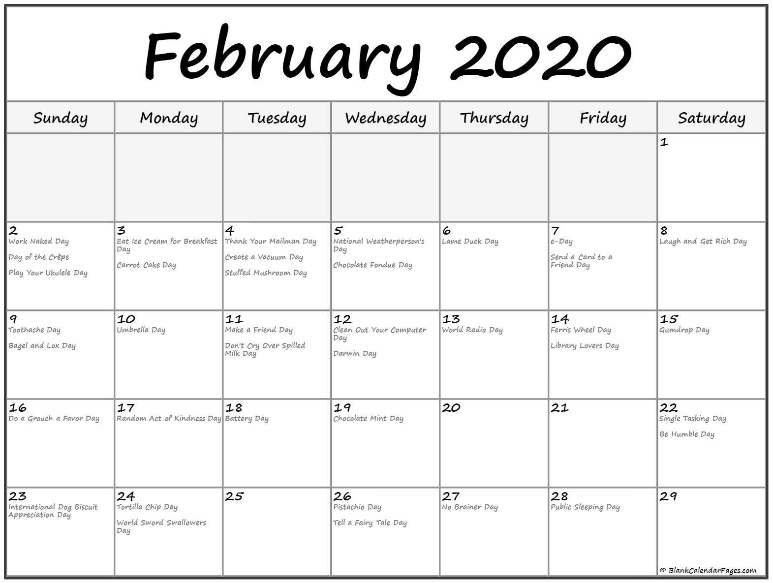 CAL=February 2020 calendar