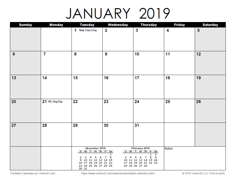 printable calendars