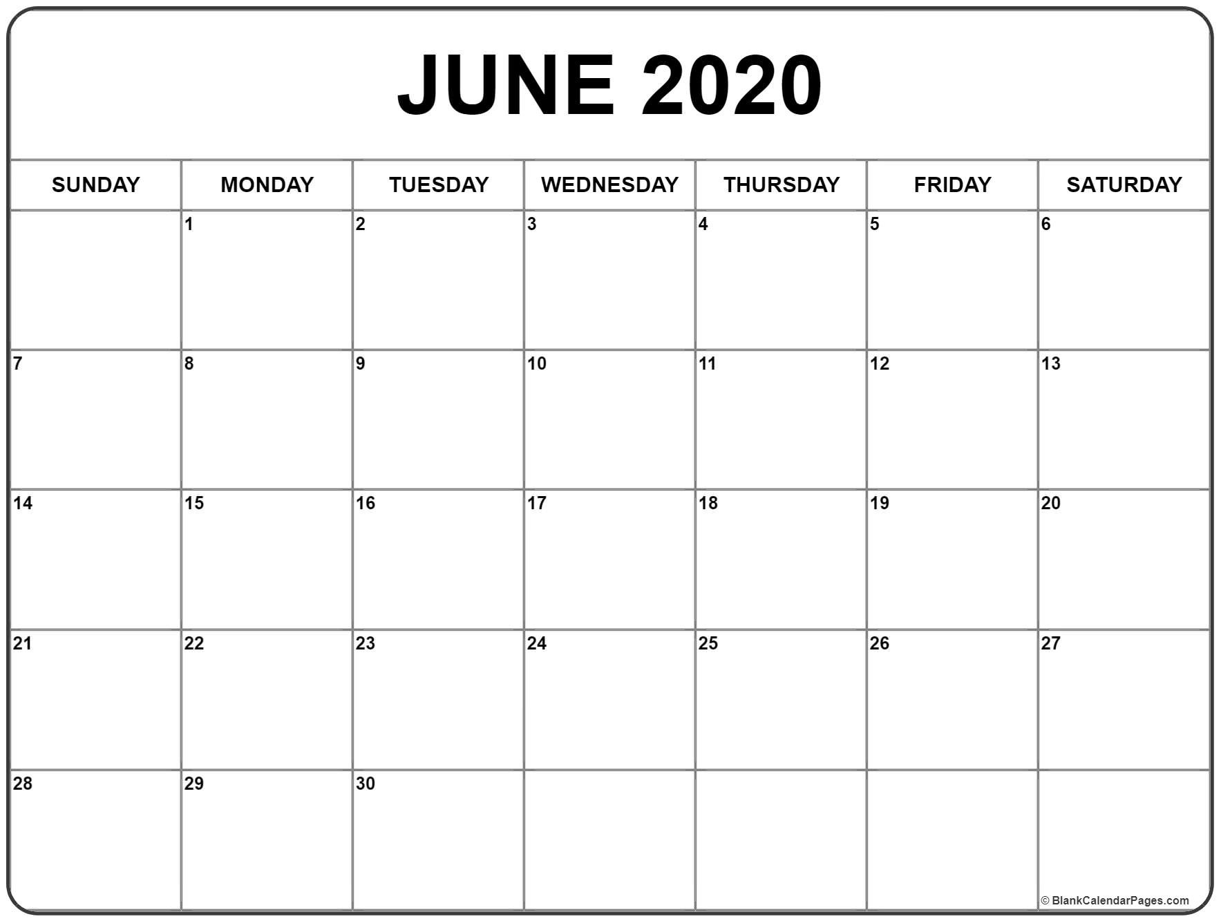 CAL=June 2020 calendar