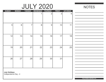 2020 calendar style 2