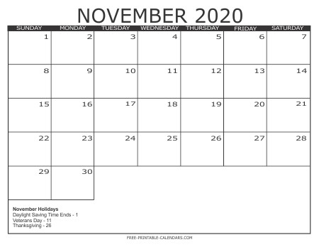 2020 calendar style 3