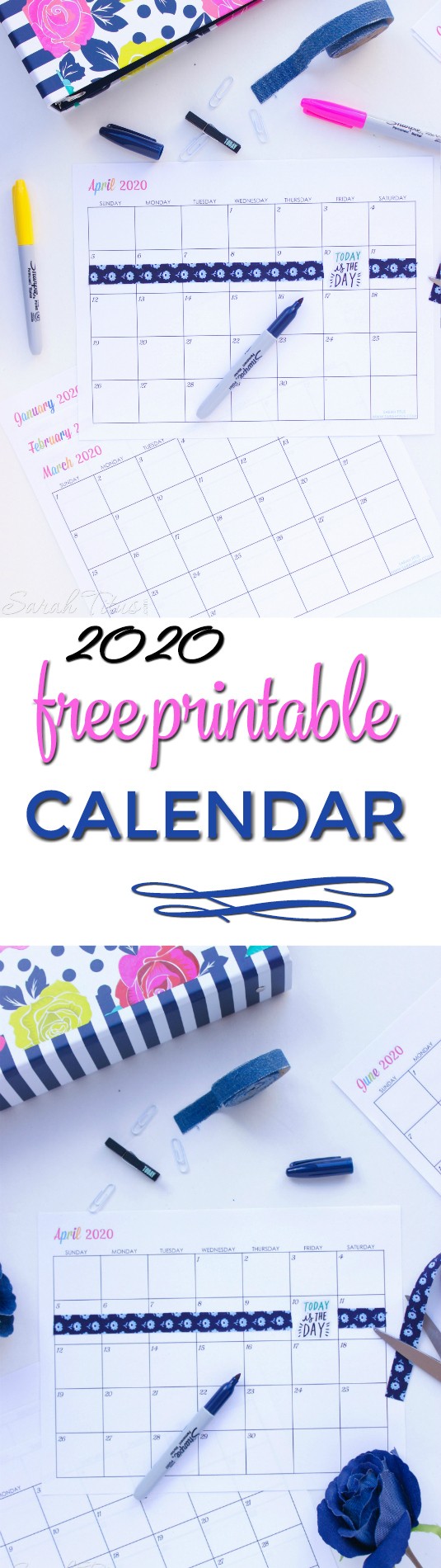 custom editable 2020 free printable calendars