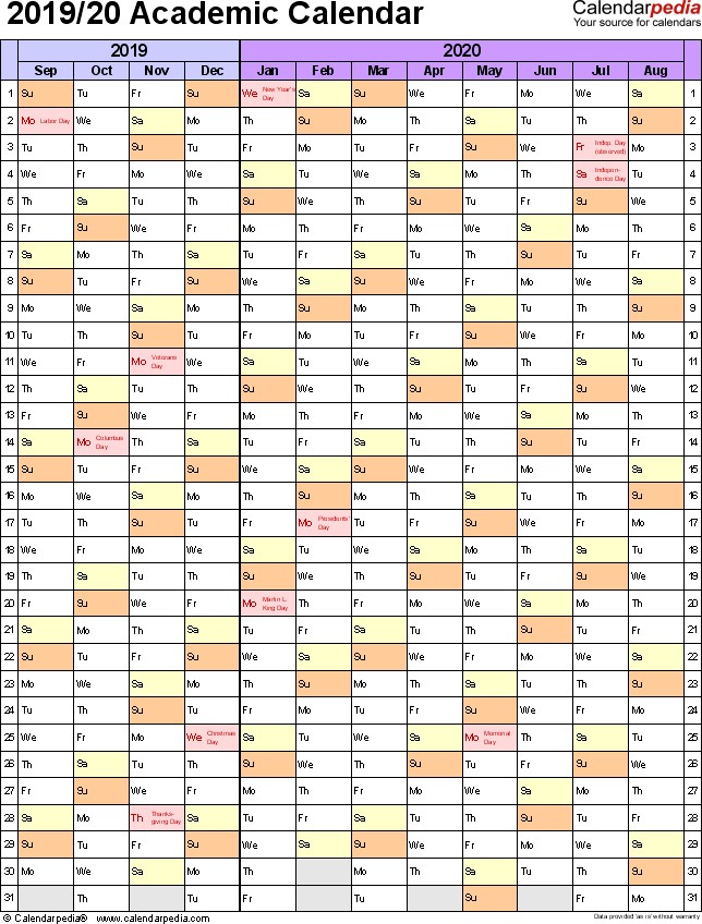 Catch 2019 2020 Printable School Calendar Calendar Pr - vrogue.co