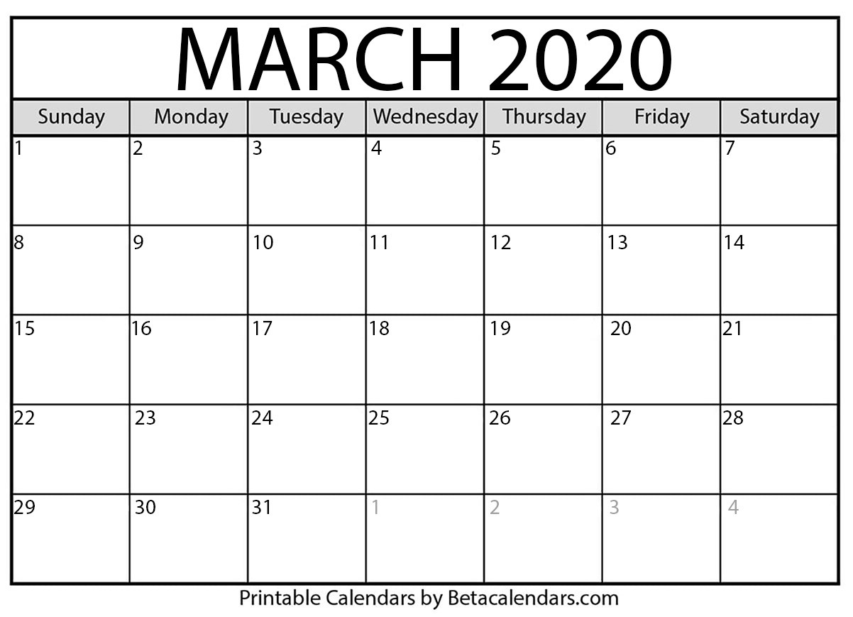 march calendar