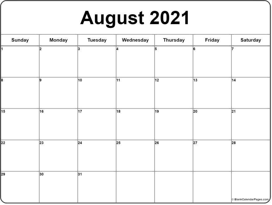 CAL=August 2021 calendar