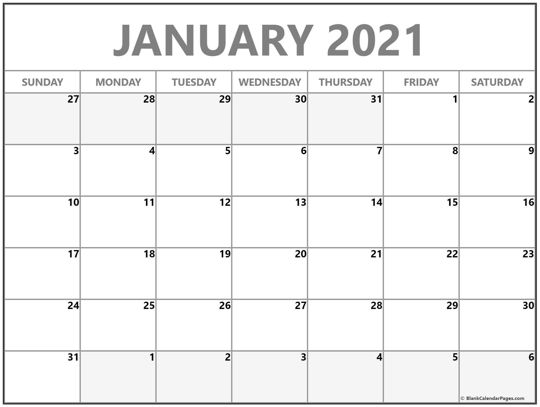 CAL=January 2021 calendar