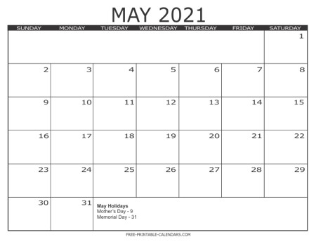 2021 calendar templates