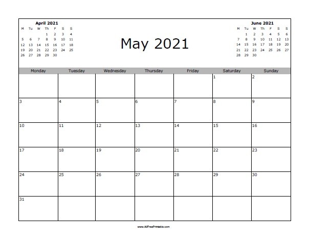 may 2021 calendar