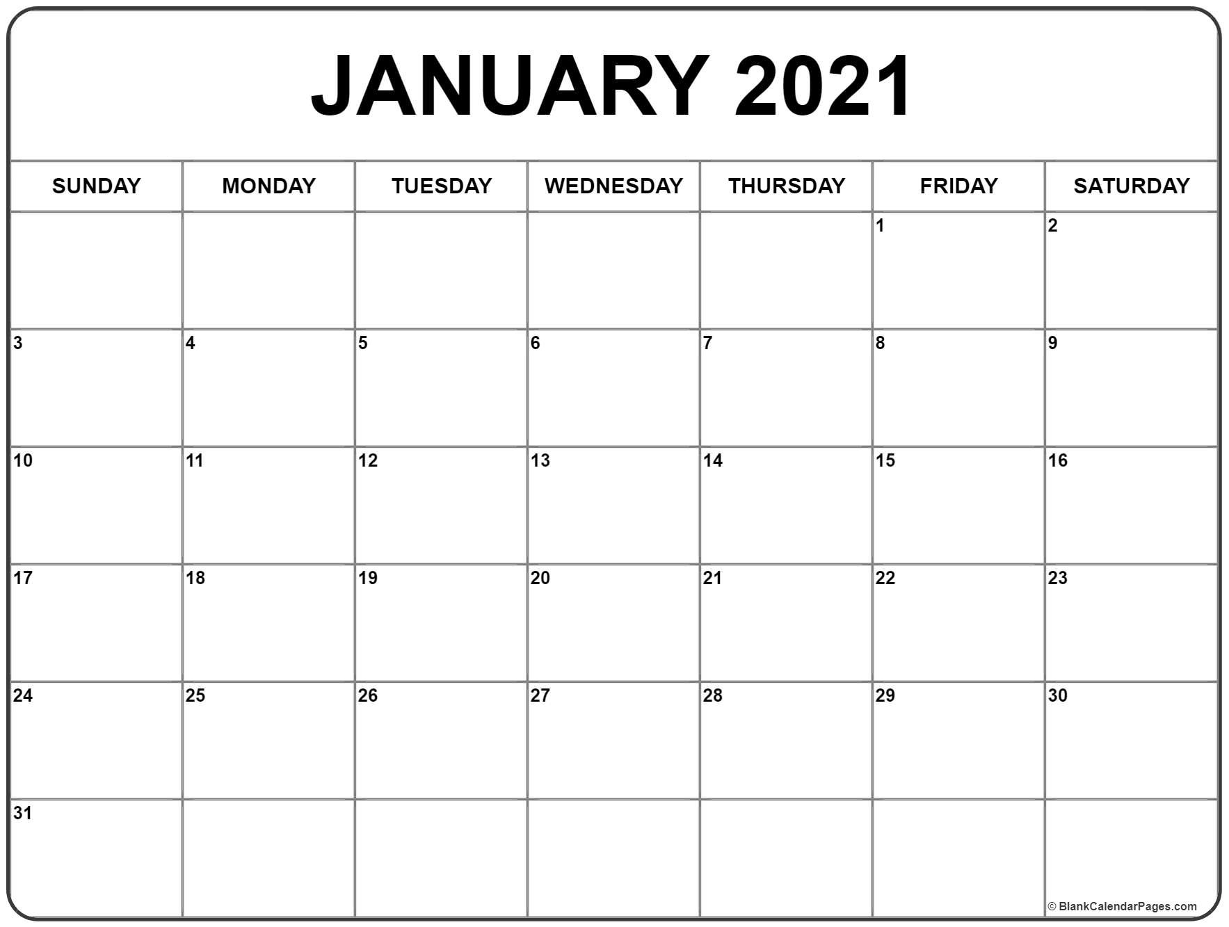 CAL=January 2021 calendar