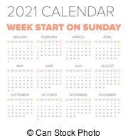 monday to sunday calendar 2021 full months