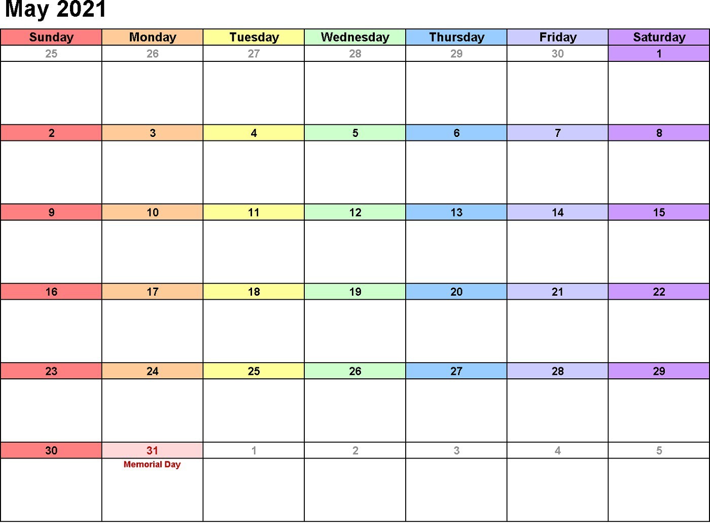 printable a4 calendar 2021 full for scheduling the work