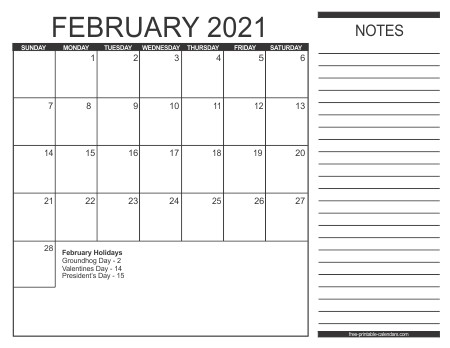 2021 free printable calendars