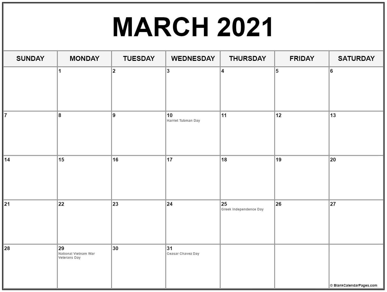 CAL=March 2021 calendar