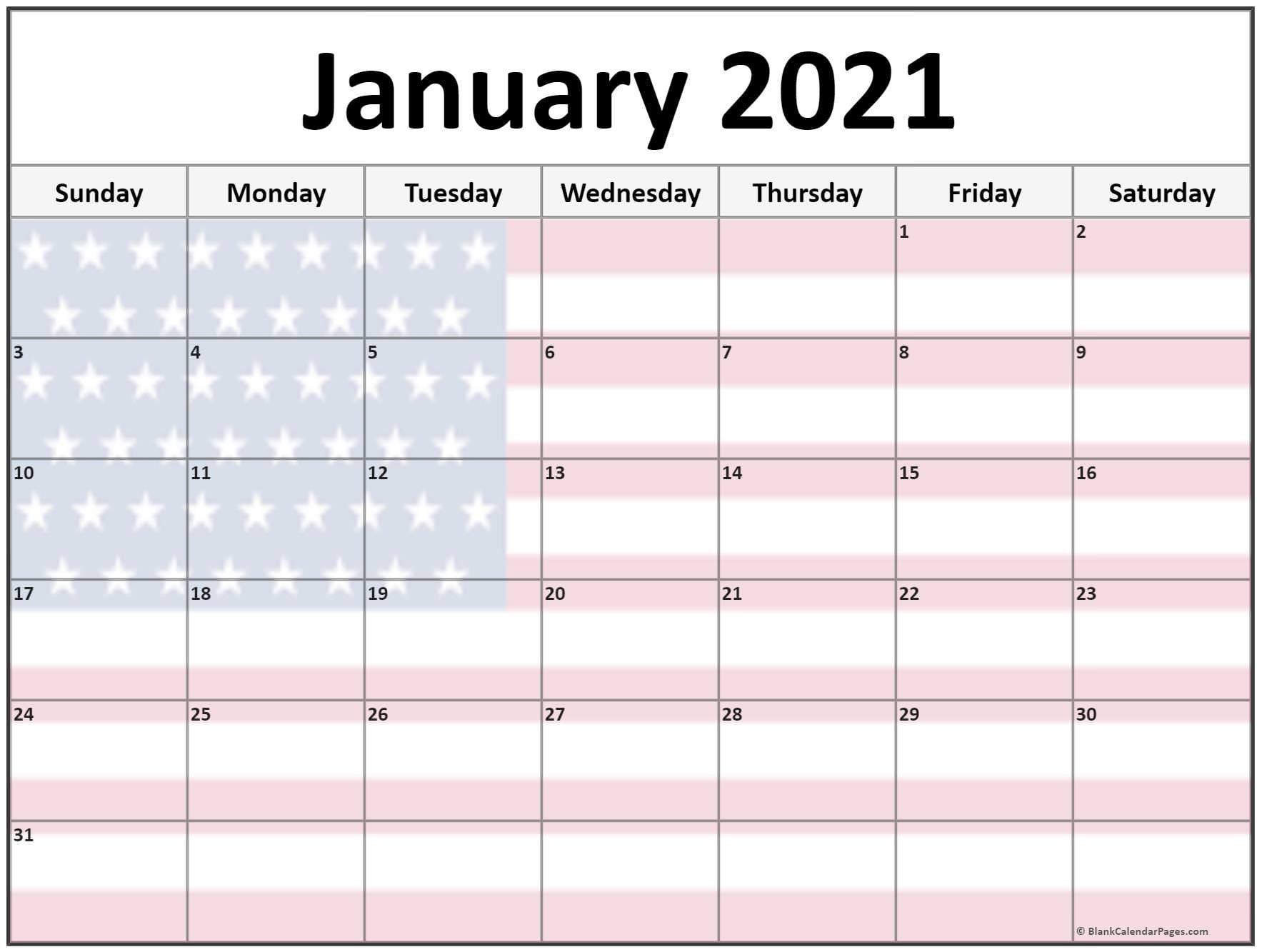 CAL=January 2021 calendar