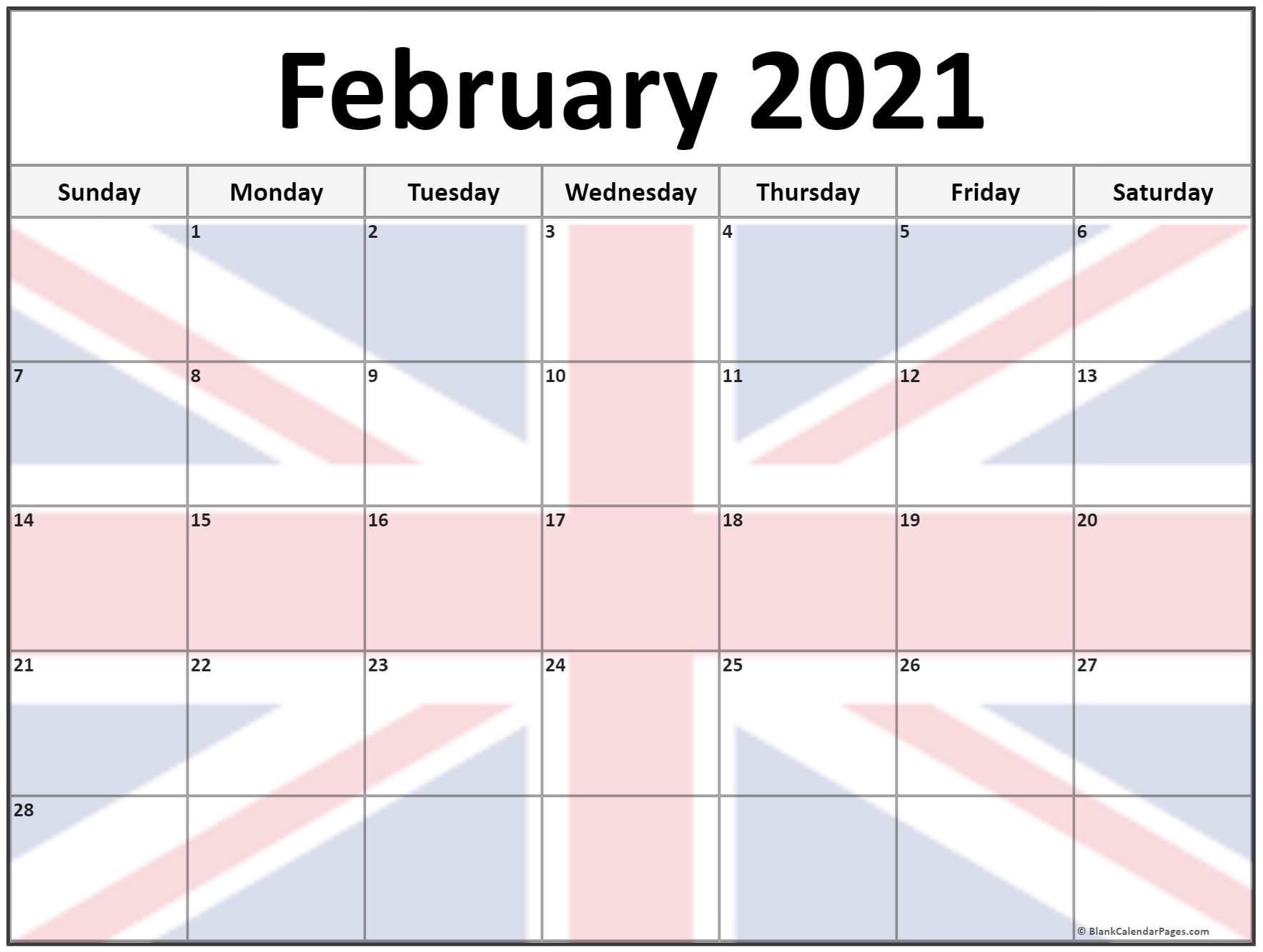 CAL=February 2021 calendar