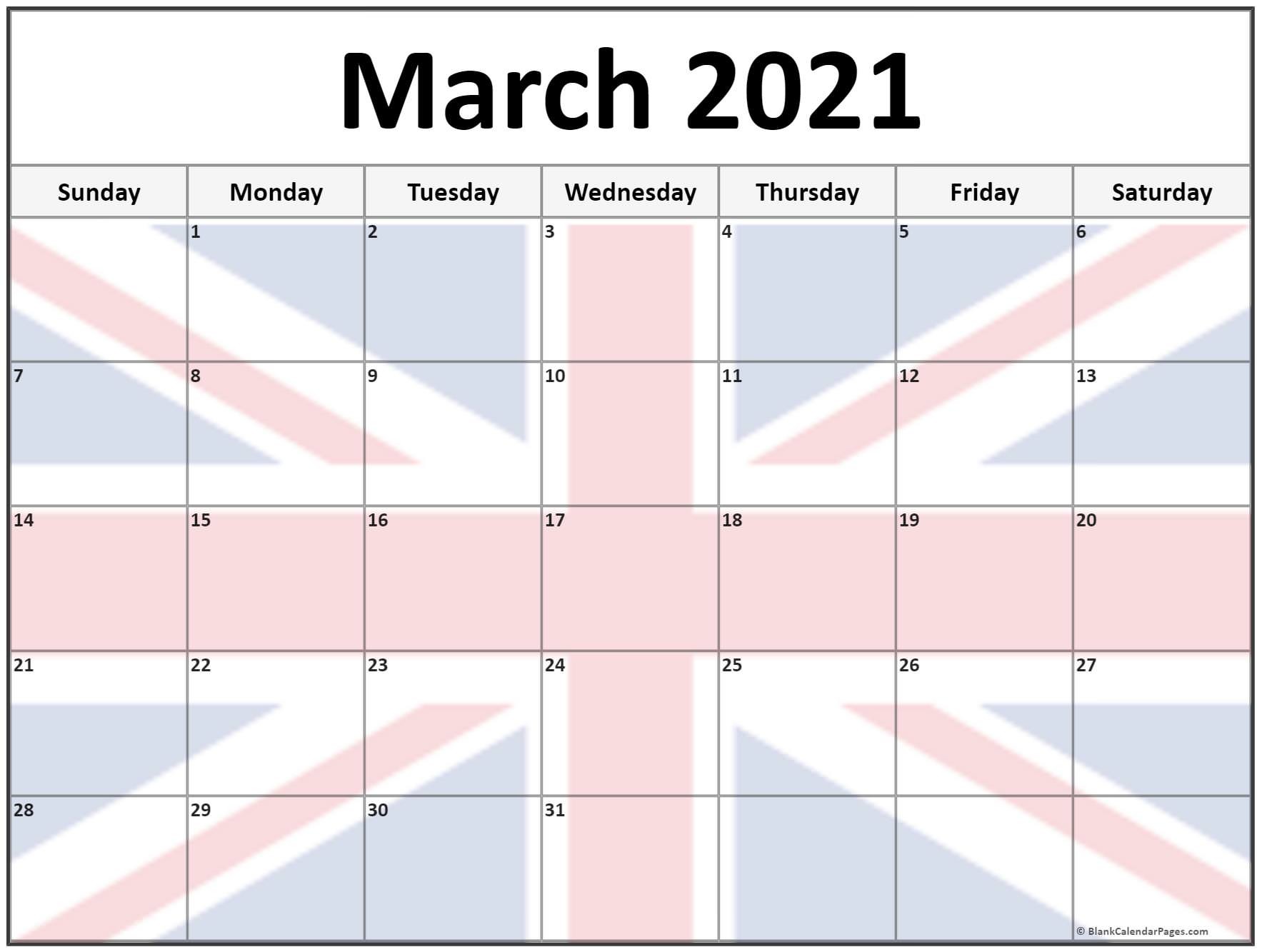 CAL=March 2021 calendar