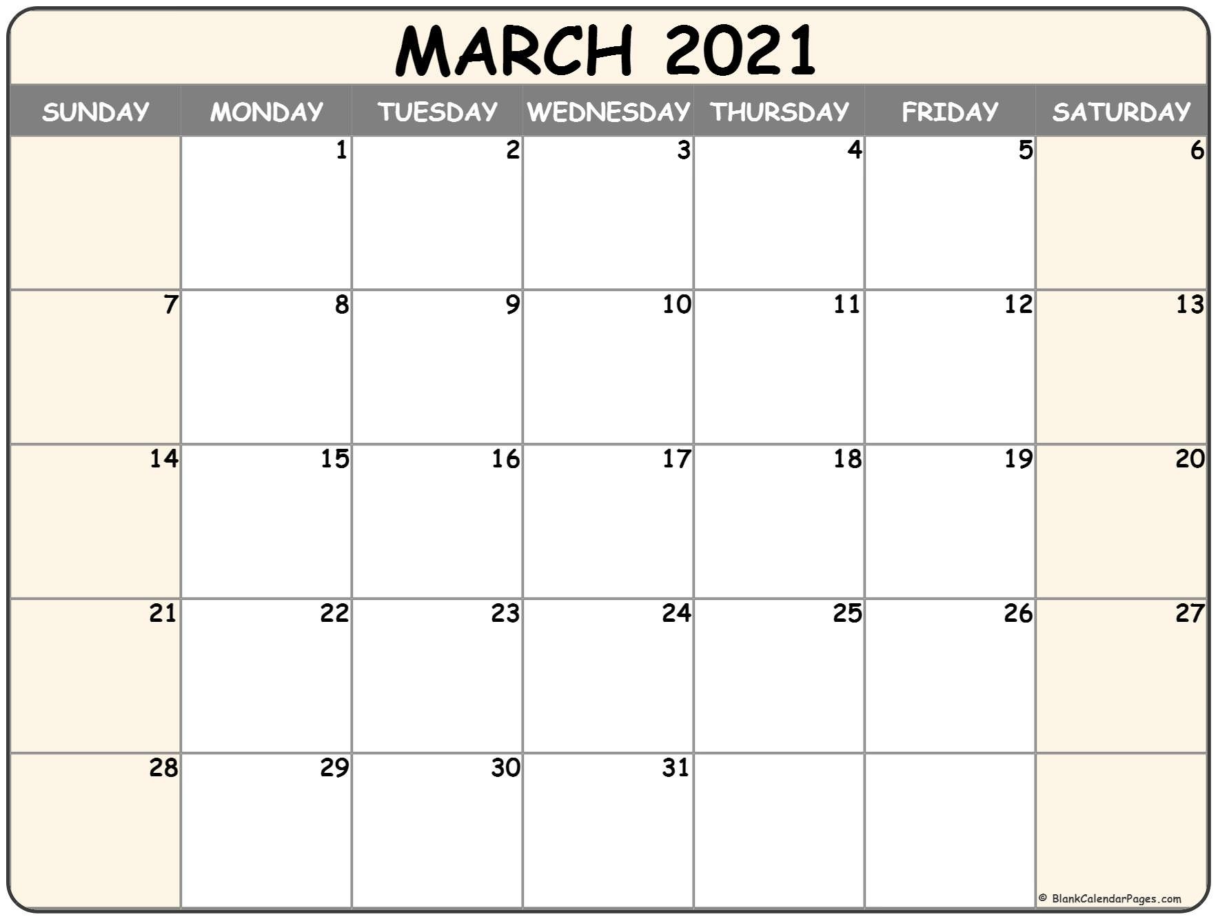 CAL=March 2021 calendar