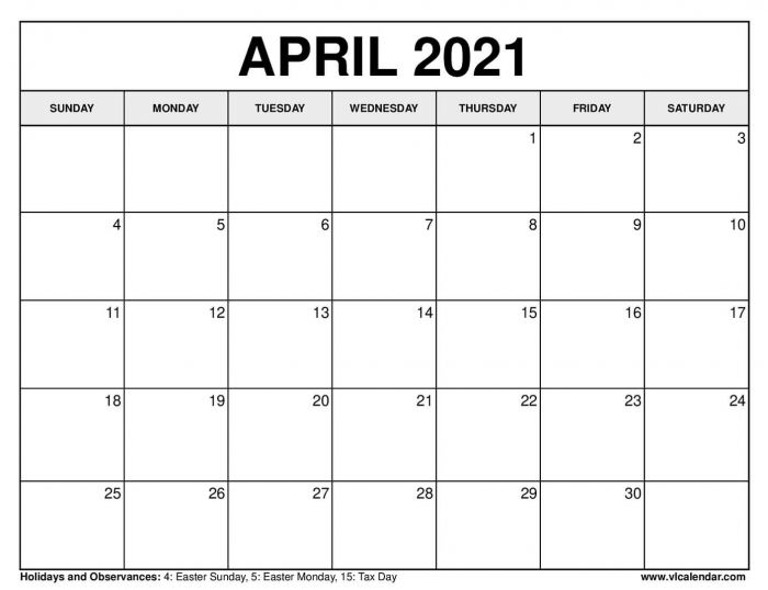 2021 April to December Calendar | Free Printable Calendar Monthly