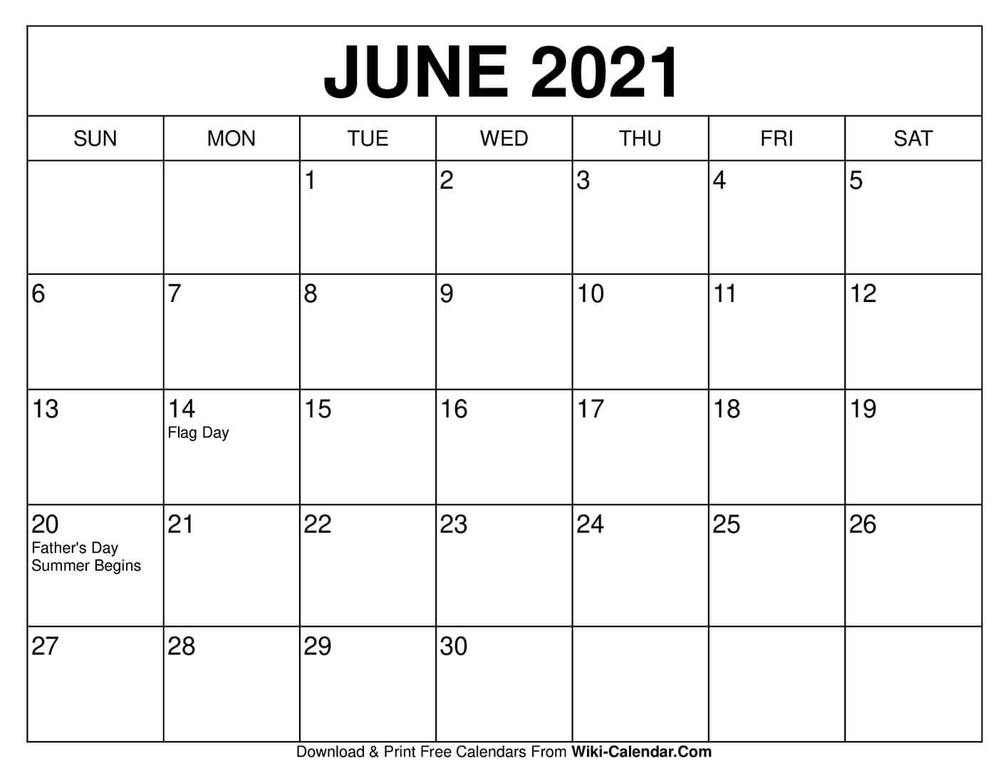 june calendars