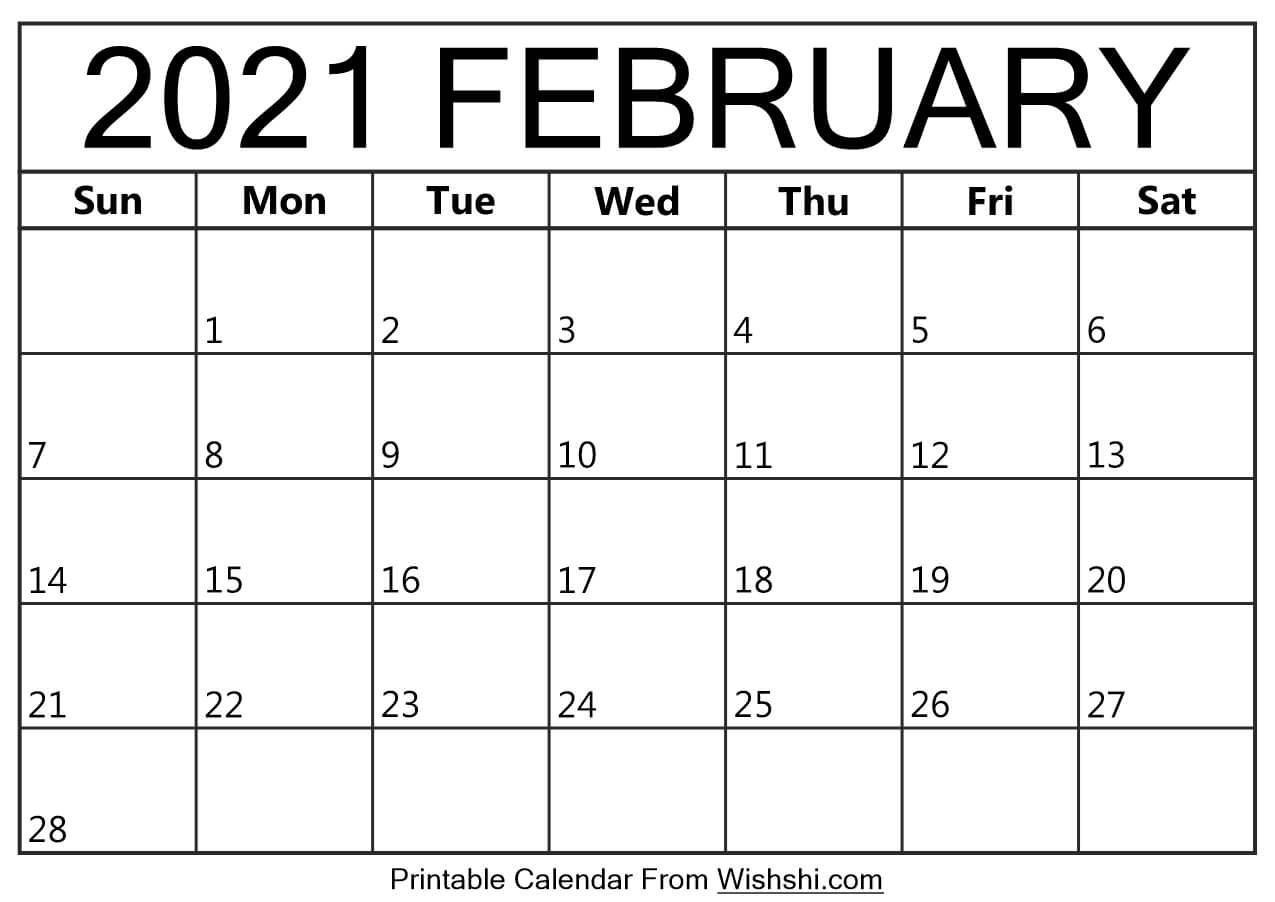 february 2021 calendar