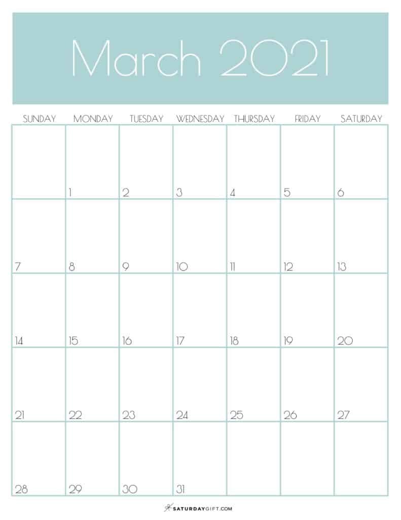 printable march calendar