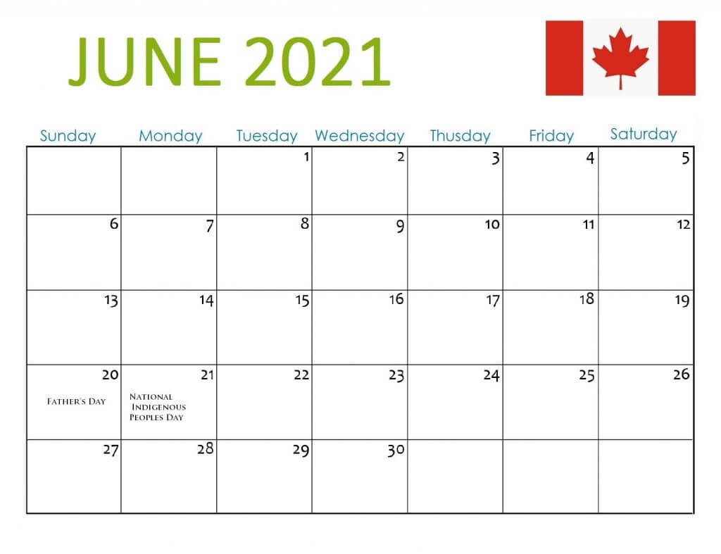 canada holidays 2021 calendar