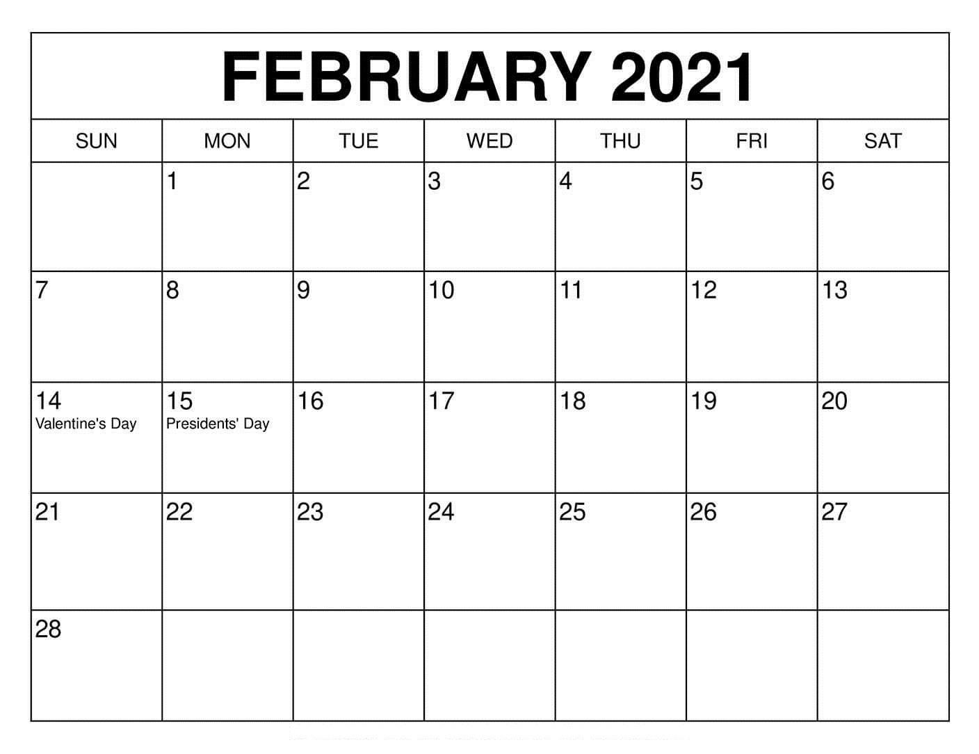 february 2021 calendar with festivals