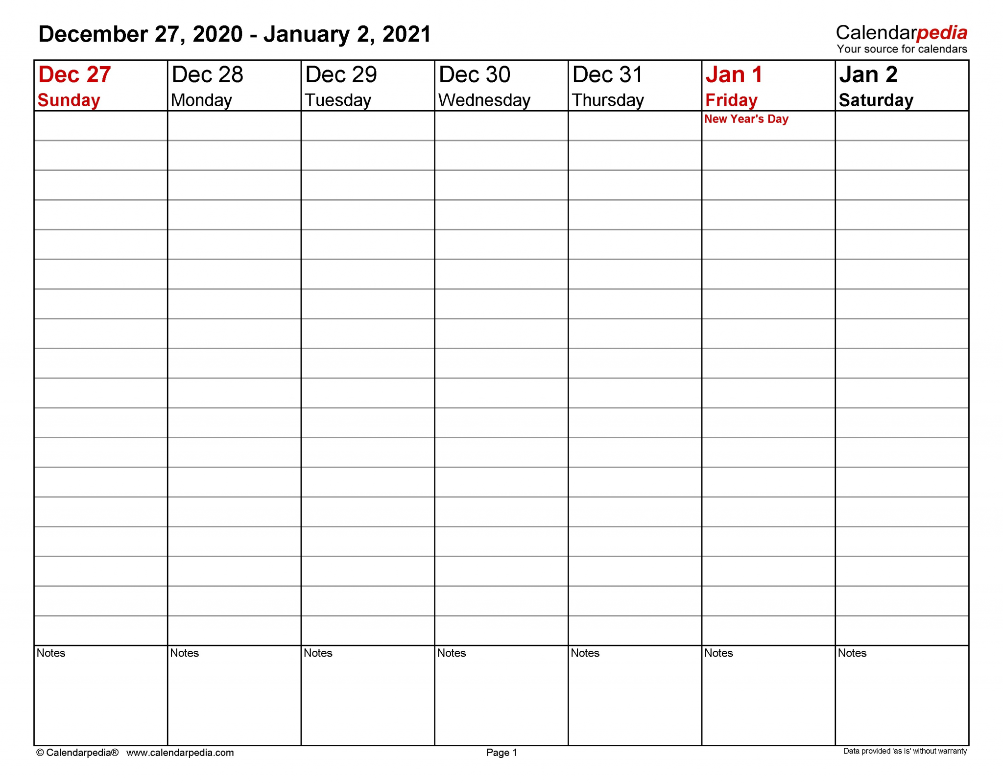 Printable Monthly Planner for 2021 Templates Weekly Planner January 2021