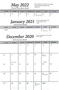 2021 to 2022 Calendar Amazon Amazon 3 Year 2020 2021 2022 Pocket Calendar Planner