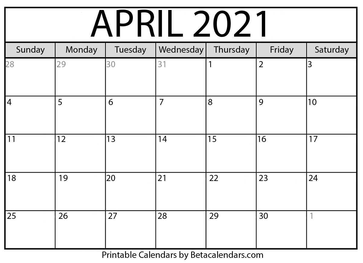 april 2021 calendar with holidays