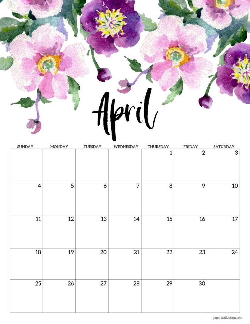 april calendars