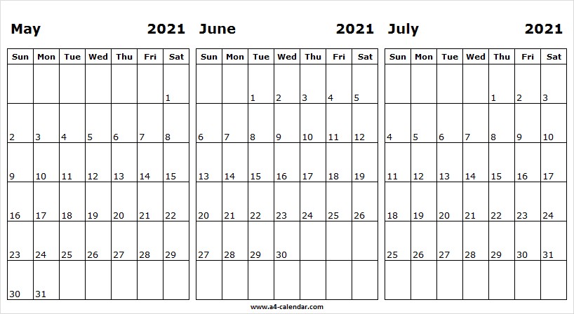 may to jul 2021 calendar free