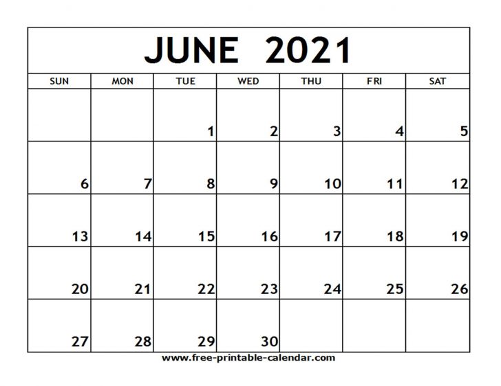 June 2021 Calendar Free | Free Printable Calendar Monthly