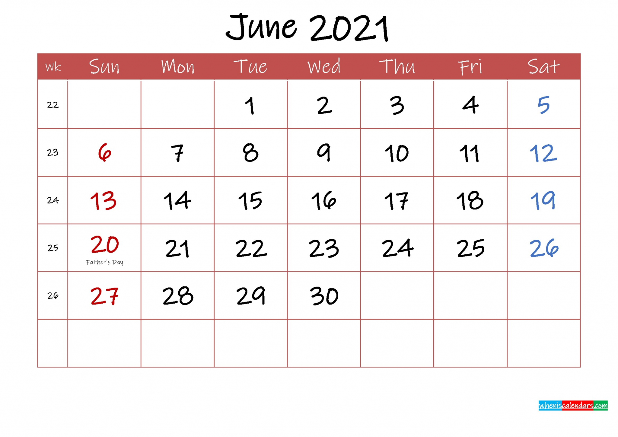 free june 2021 calendar printable holidays inkfree 3 ink21m30