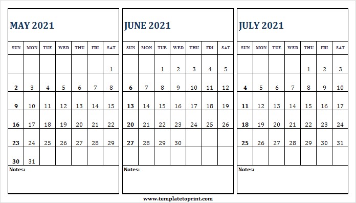 may to july 2021 calendar word