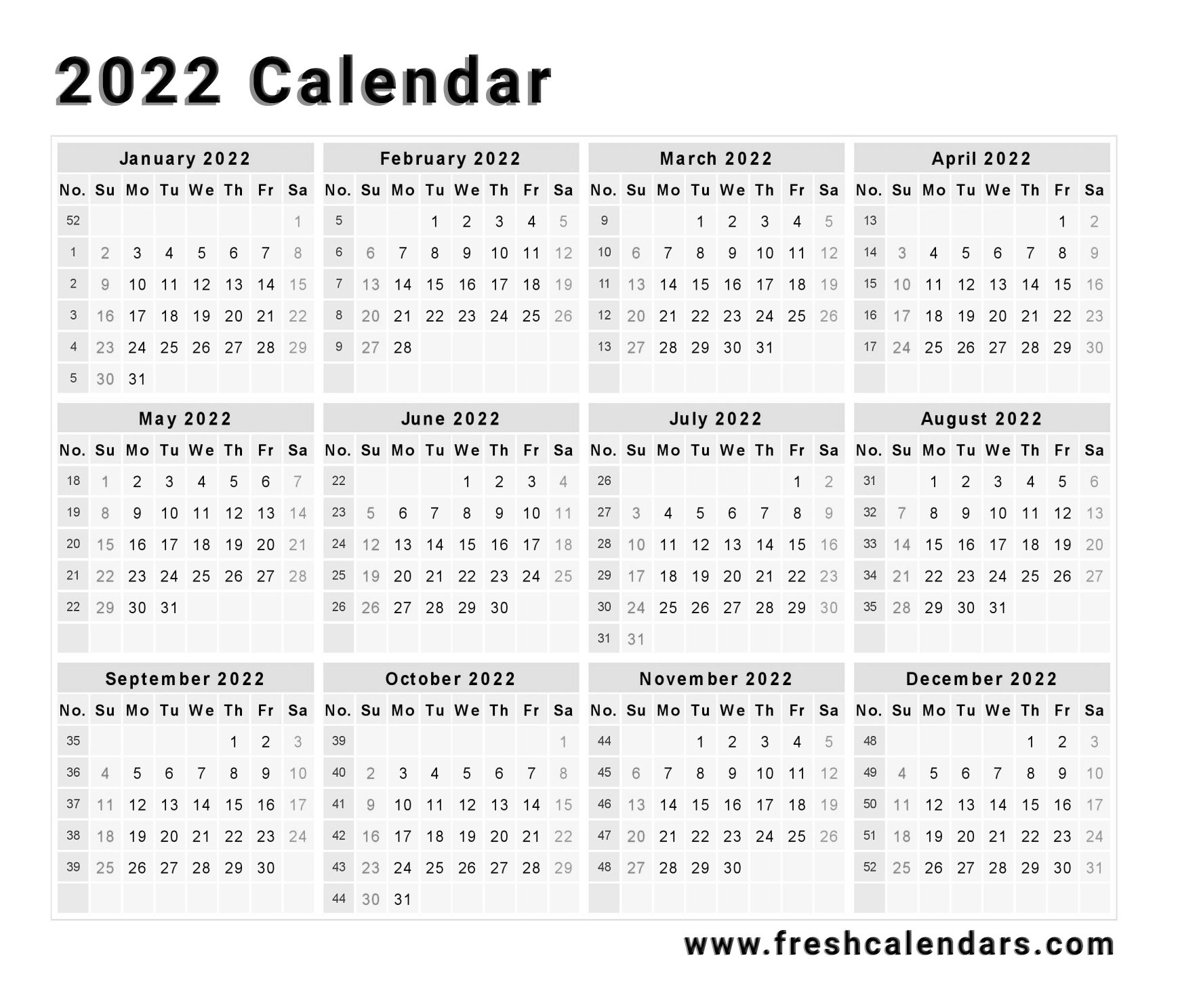 2022 calendar 1965