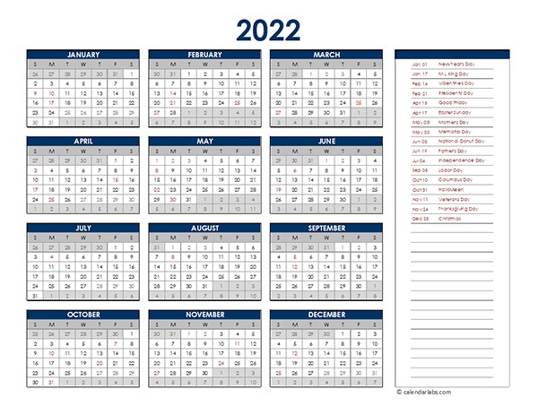 Printable Julian Calendar 2022 Free Printable Calendar Monthly