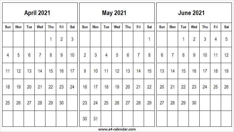 printable apr to jun 2021 calendar